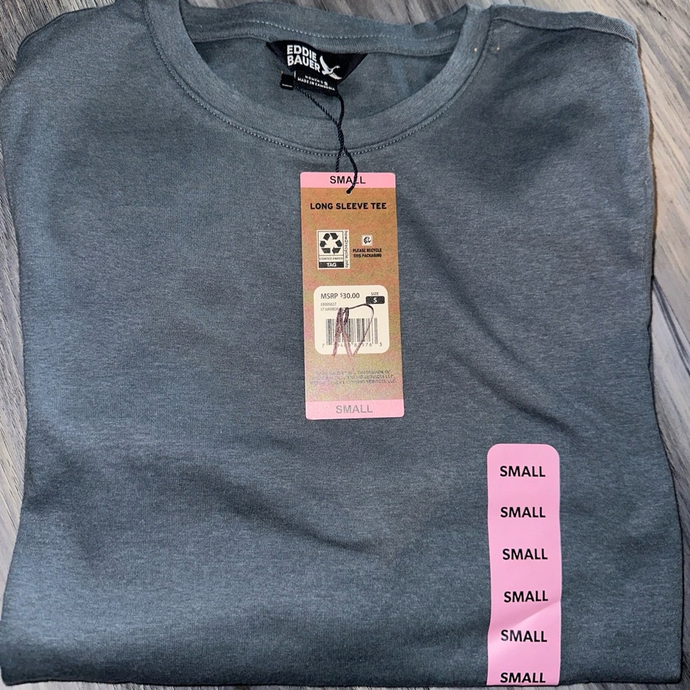 Eddie Bauer Women's Classic Fit Long Sleeve Crewneck Tee size Small